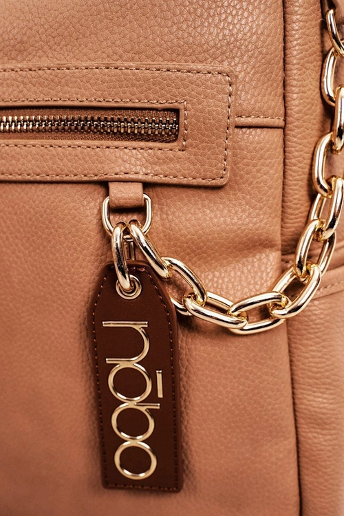 Damski Skórzany Plecak NOBO NBAG-K1800 Beżowy