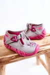 Buty Papcie Befado Słoniki 110N454 Szaro-Różowe