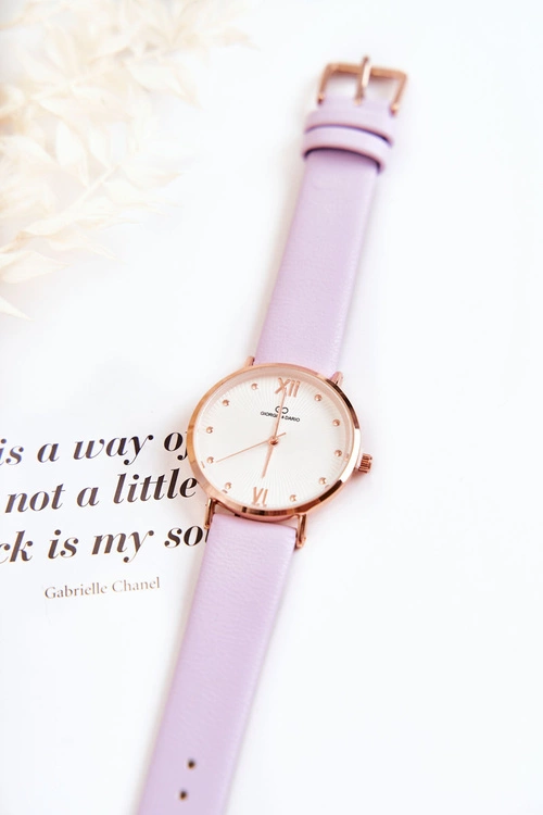 Damski Modny Zegarek Na Pasku Giorgio&Dario Fioletowy