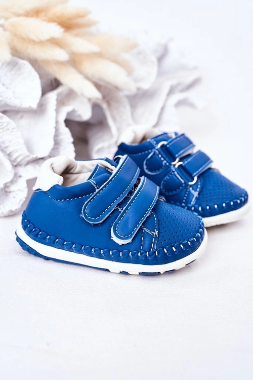 Dziecięce Skórzane Sportowe Buty Niebieskie Billie