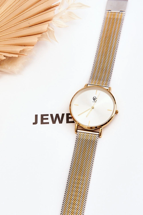 Damski Zegarek GG Luxe Srebrno-Złoty Fiber