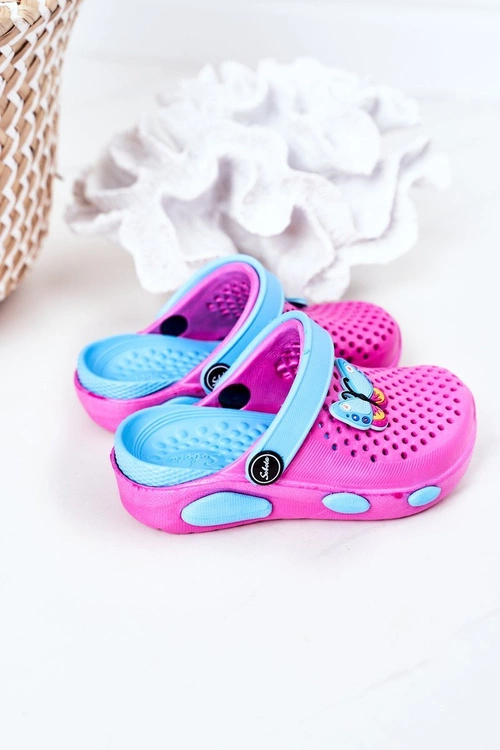 Dziecięce Piankowe Klapki Kroksy Fuksja Olivia