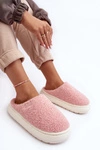 Ocieplane Kapcie Na Grubej Podeszwie Różowe Big Star MM274131 