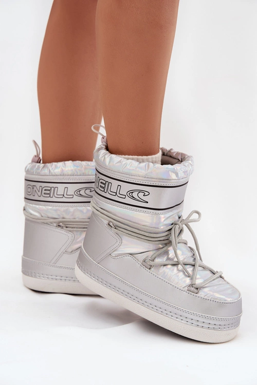 Śniegowce Damskie Z Wiązaniem O'NEILL LISA WOMEN HIGH 90253012.99S Srebrne
