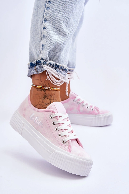 Trampki Na Platformie Lee Cooper LCW-23-31-1781L Różowe