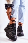 Damskie Sportowe Buty Sneakersy Czarne Daren