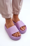 Damskie Klapki Na Grubej Podeszwie Fioletowe Oreithano