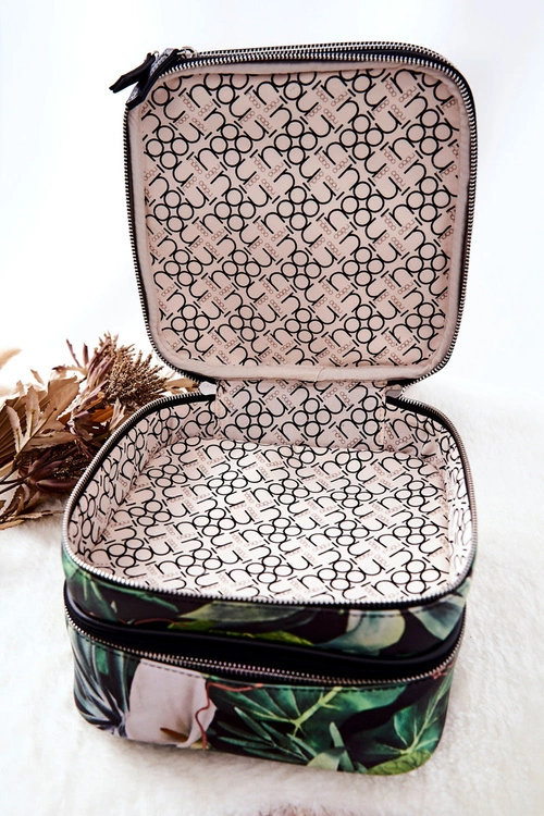 Duża Kosmetyczka Liście NOBO L0020-CM08 Czarna