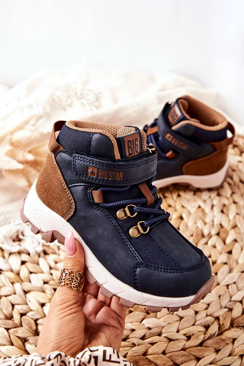 Dziecięce Buty Trekkingowe Big Star II374098 Granatowe