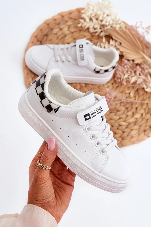 Buty Sportowe Dziecięce Big Star NN374058 HI-POLY SYSTEM Białe