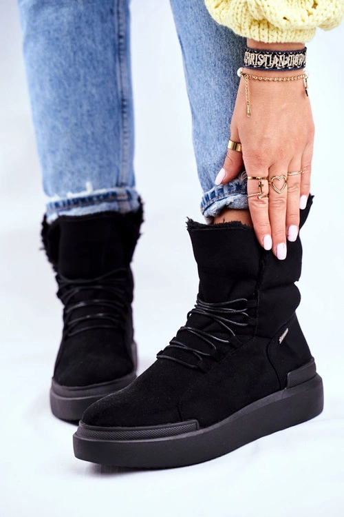 Damskie Śniegowce Big Star Czarne GG274990