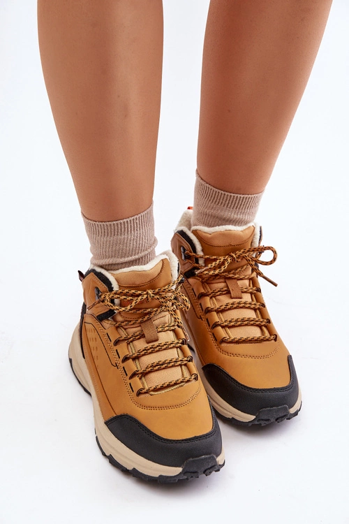 Buty Trekkingowe Młodzieżowe Ocieplane McKeylor 14011 Camel