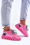 Wsuwane Modne Sneakersy Różowe Evolution