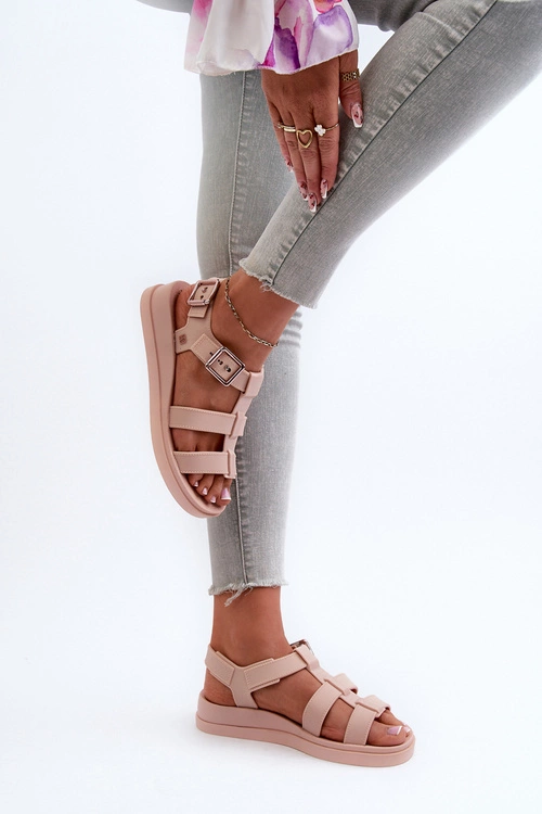 Pachnące Gładkie Sandały Damskie ZAXY NN285006 Jasnoróżowe