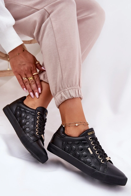 Trampki Damskie Z Eko Skóry Big Star RR274323 Czarne