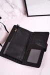 Duży Portfel Damski Z Dodatkowym Miejscem Na Karty Czarny