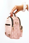 Damski Skórzany Plecak NOBO L1341-C004 Różowy