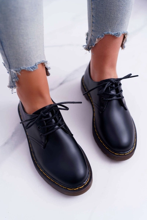 Damskie Półbuty Czarne Martin