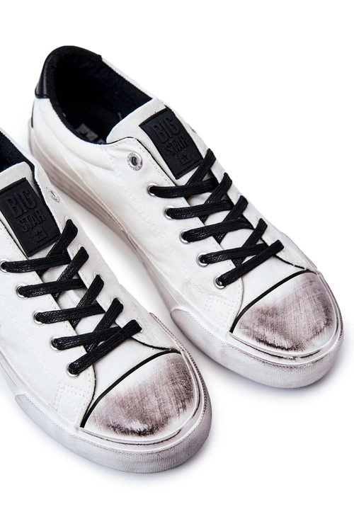 Męskie Tenisówki Trampki BIG STAR JJ174248 Biało-Czarne