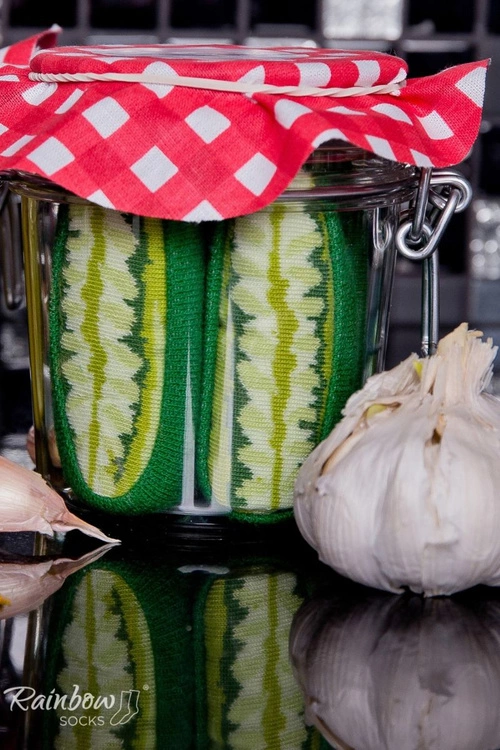 Skarpetki Rainbow Socks Warzywa W Słoiku Ogórki 2 Pary