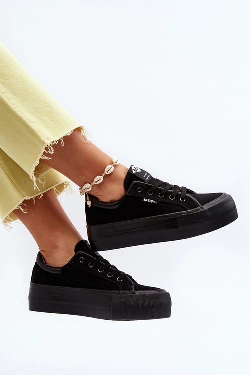 Trampki Damskie Na Platformie Lee Cooper LCW-24-31-2180 Czarne