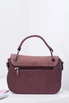 Bordowa Torebka Damska Kuferek