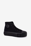 Trampki Damskie Na Platformie Big Star RR274742 Czarne