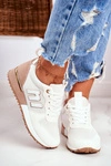 Damskie Sportowe Buty Sneakersy Biało-Beżowe Maddie