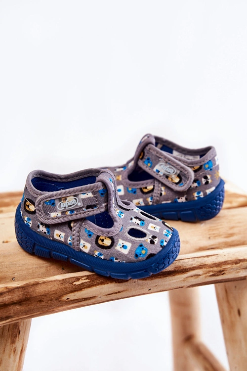 Buty Papcie Befado Zwierzątka 533P020 Szare