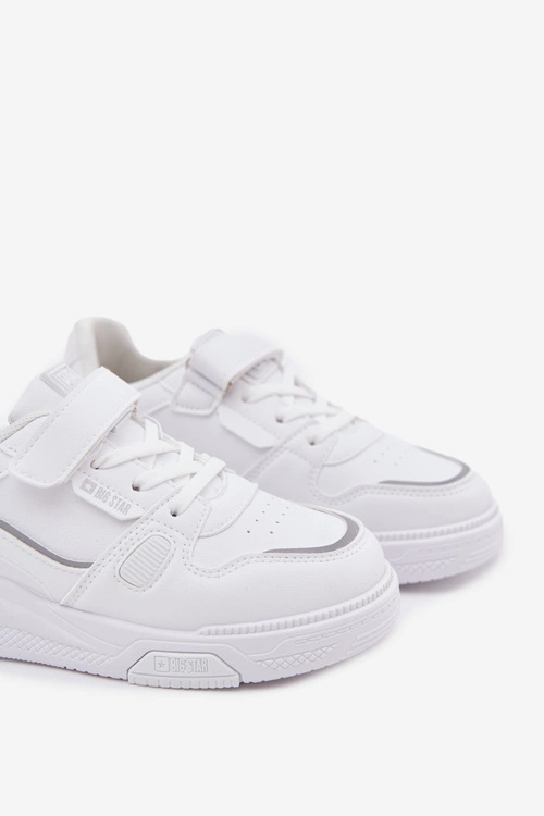 Sneakersy Dziecięce Na Rzep Big Star SS374042 Białe