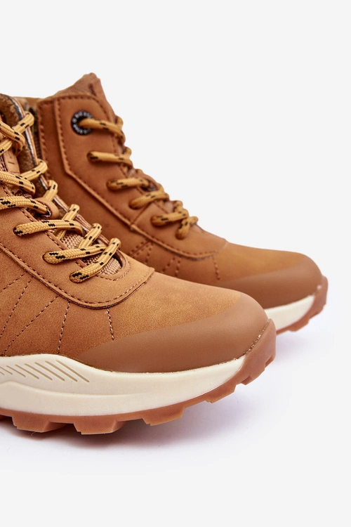 Buty Trekkingowe Trapery Ocieplane Dziecięce Camel Big Star MM374202