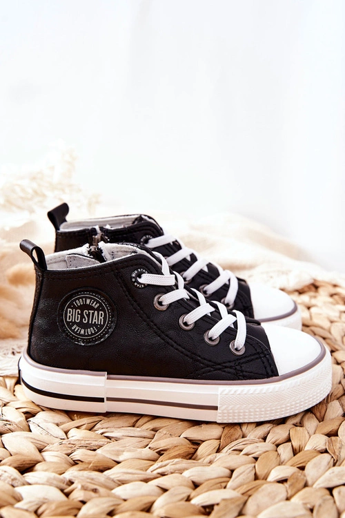 Dziecięce Wysokie Trampki BIG STAR II374003 Czarne