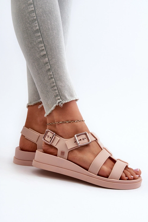 Pachnące Gładkie Sandały Damskie ZAXY NN285006 Jasnoróżowe