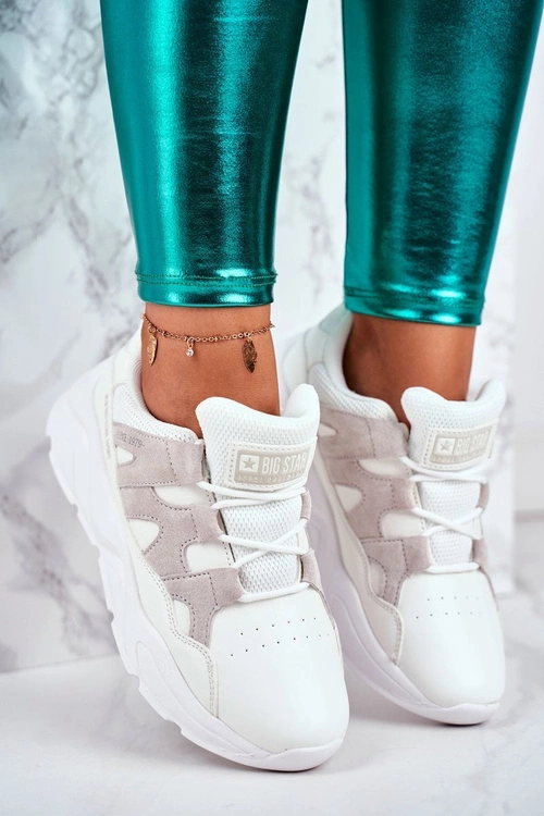 Damskie Sportowe Buty Big Star Białe GG274635