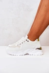 Sneakersy Na Platformie Białe Sallie