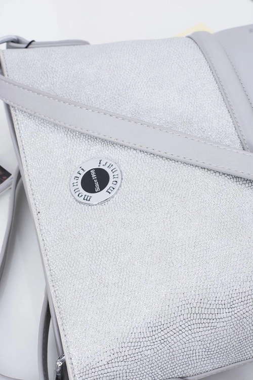 Torebka Damska Srebrno Szara Listonoszka