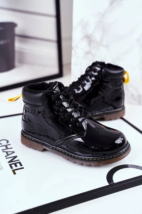 Dziecięce Botki Ocieplane Big Star Czarne GG374075