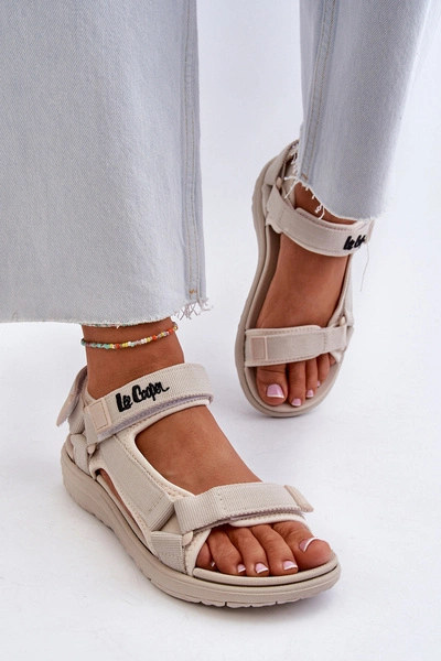 Damskie Sandały Lee Cooper LCW-24-34-2614 Beżowe