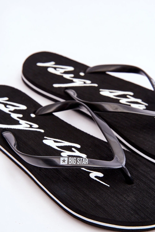 Lekkie Damskie Klapki Japonki Big Star LL274761 Czarne