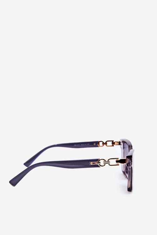 Damskie Okulary Przeciwsłoneczne Z Ozdobnymi Detalami UV400 Szare