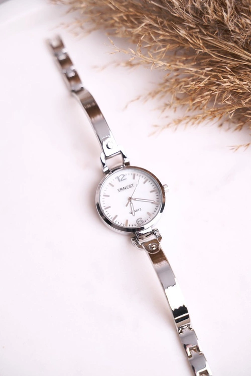 Damski Zegarek Bransoleta Ernest Srebrny Chic