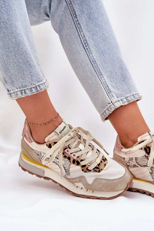 Sneakersy Buty Sportowe Damskie D.Franklin DFSH378006 Złote