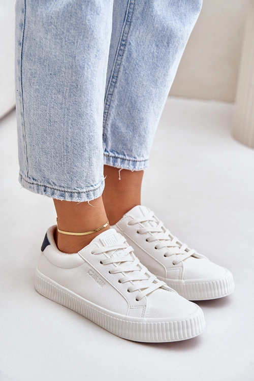 Ocieplane Trampki Damskie Big Star OO274A460 Białe