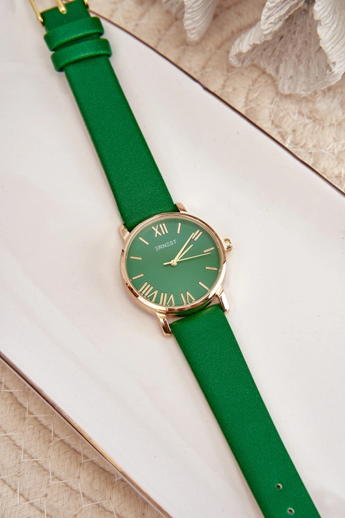 Damski Zielony Zegarek Ernest E97316