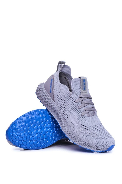 Sportowe Męskie Buty Big Star Szare FF174236