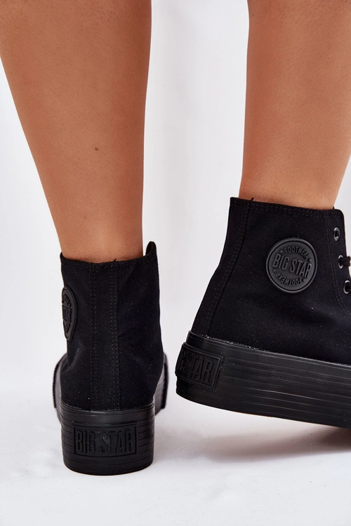 Trampki Damskie Na Platformie Big Star RR274742 Czarne