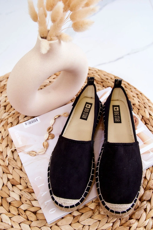 Damskie Klasyczne Espadryle Big Star JJ274952 Czarne