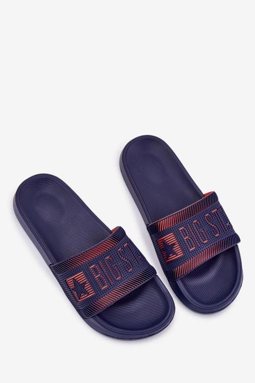 Męskie Klapki Big Star RR174A052 Granatowe