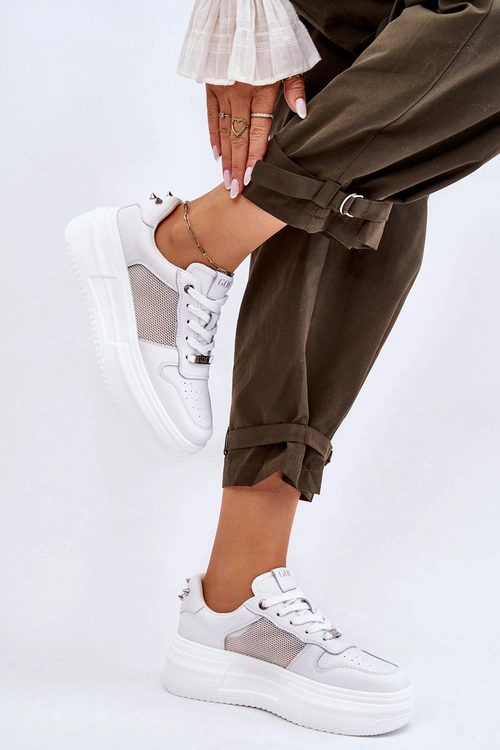 Damskie Klasyczne Buty Sportowe GOE LL2N4060 Białe