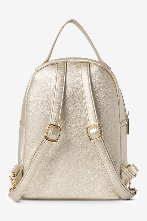 Damski Mały Plecak Z Eko Skóry NOBO BAGP230-K023 Złoty